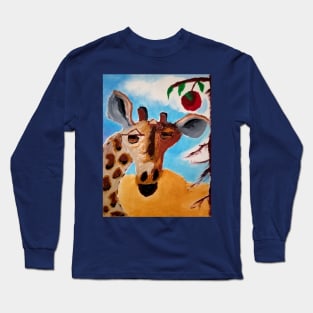 Derp Giraffe Long Sleeve T-Shirt